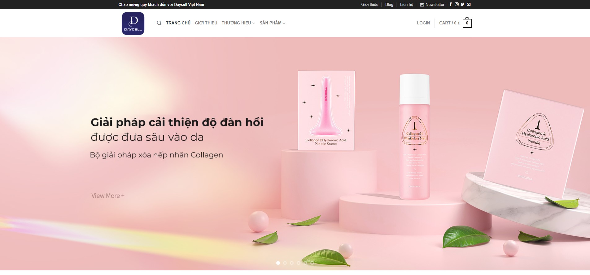 Website mỹ phẩm Hàn Quốc Daycell Việt Nam