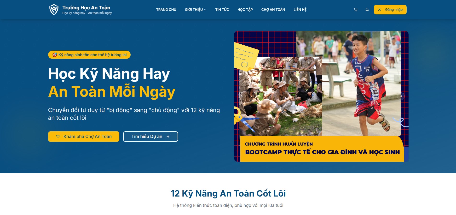 Website Trường Học An Toàn